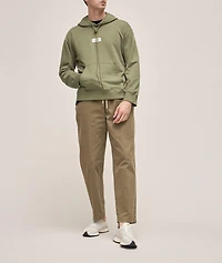 Cotton-Blend Logo Hooded Sweater