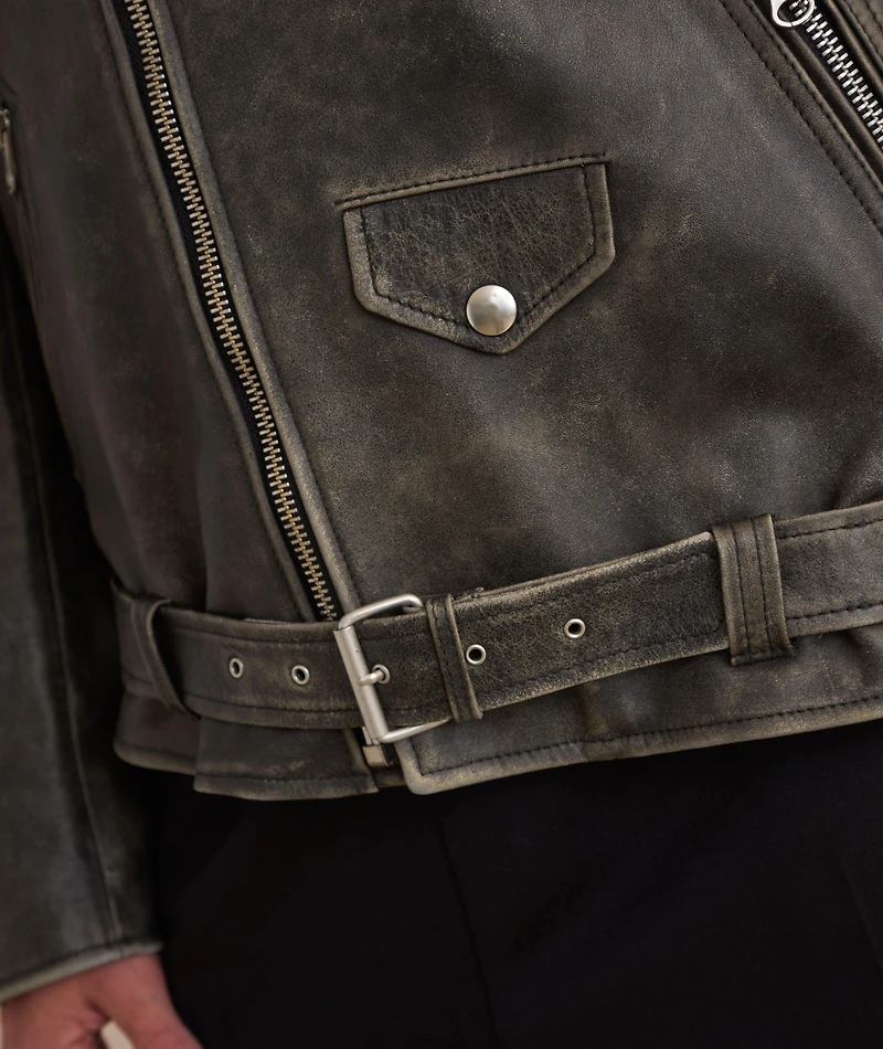 L'Oiel Leather Jacket