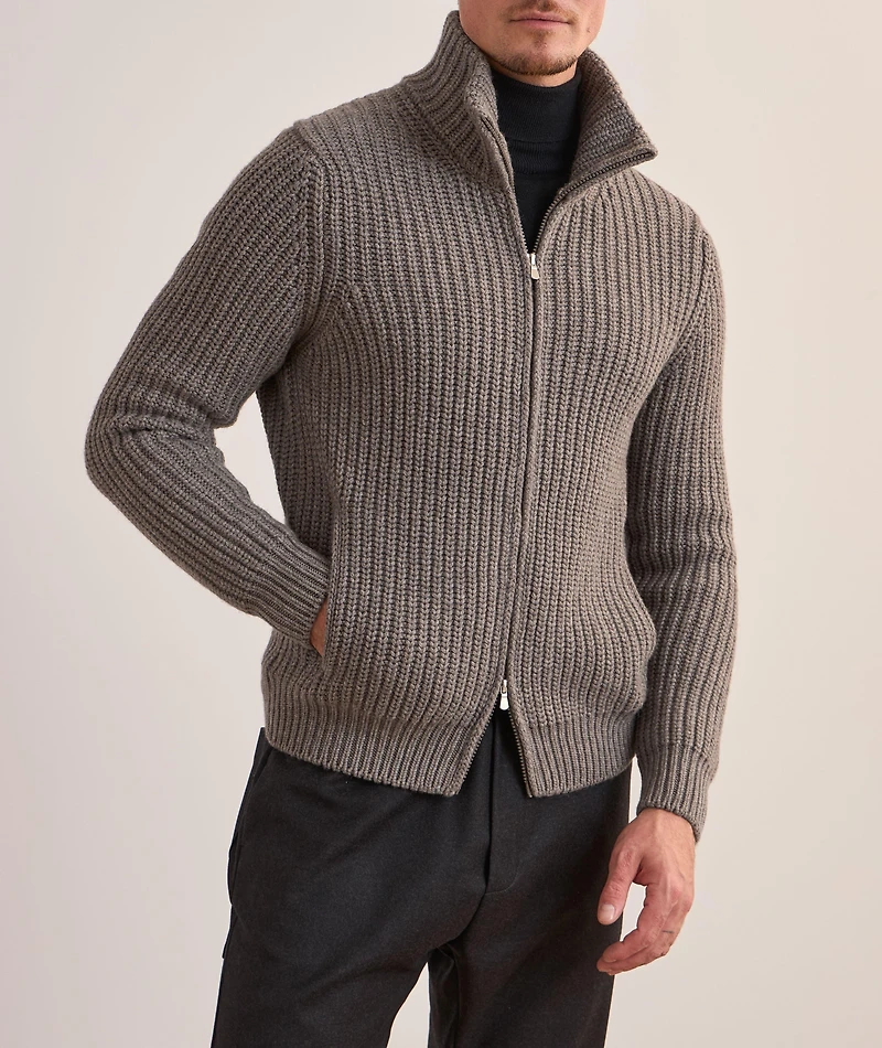 Heavy Gauge Full-Zip Sweater