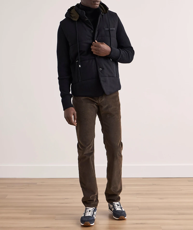Super Geelong Wool & Flannel Cardigan