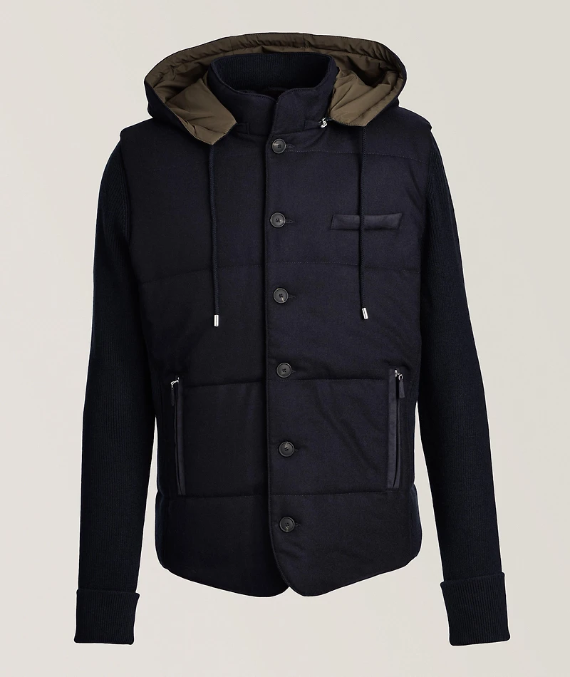 Super Geelong Wool & Flannel Cardigan