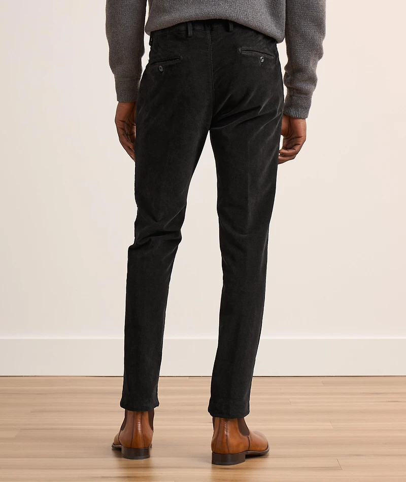 Slim Fit Textured Velour Pants