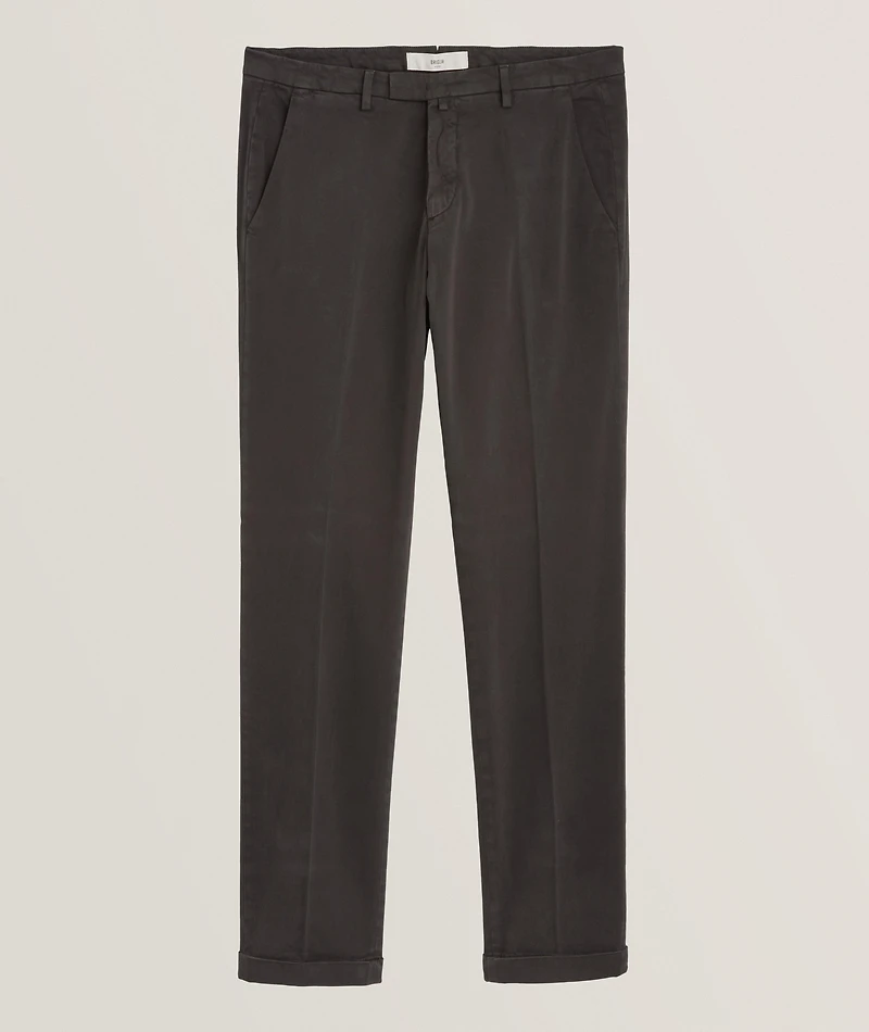 Stretch-Cotton Jersey Chinos