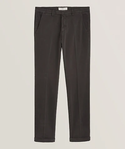 Stretch-Cotton Jersey Chinos