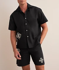 Cross Logo Snap Button Shirt