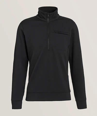 Double-Knit Half-Zip Sweater