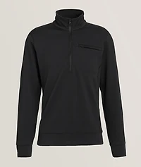 Double-Knit Half-Zip Sweater