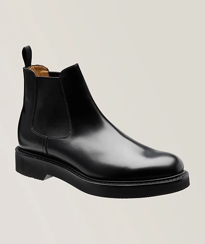 Leicester Polished Leather Chelsea Boots