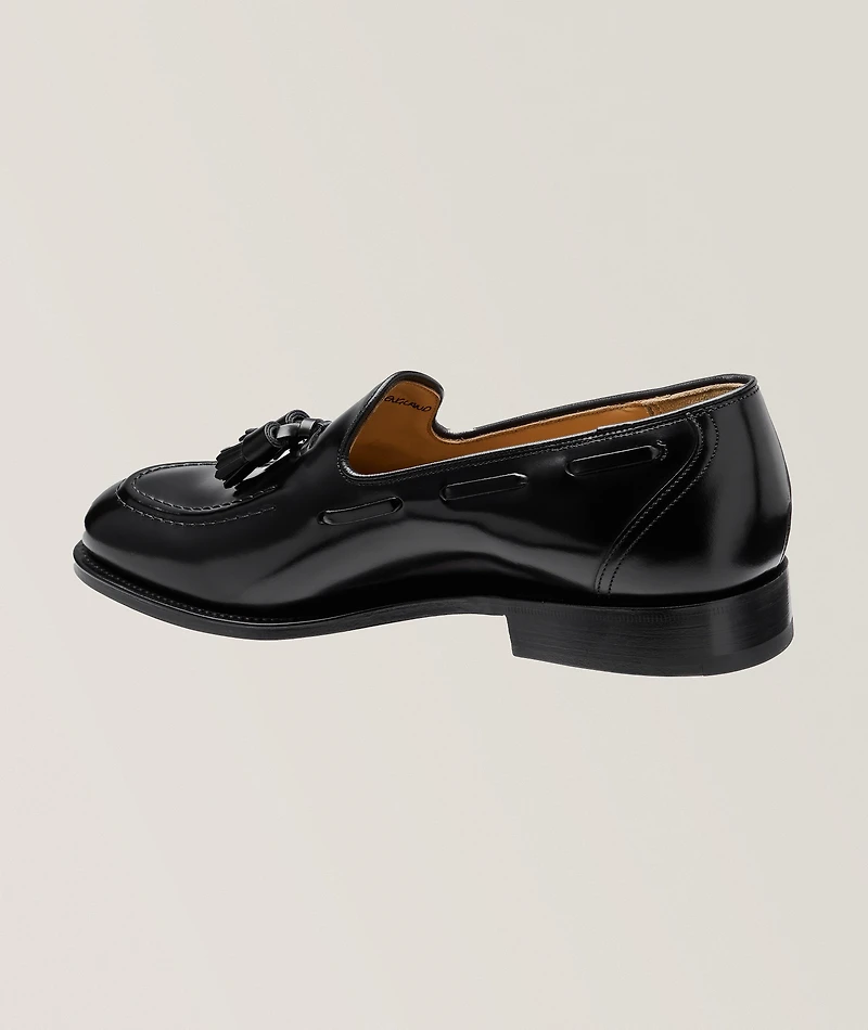 Kingsley Tassel Polished Leather Loafers