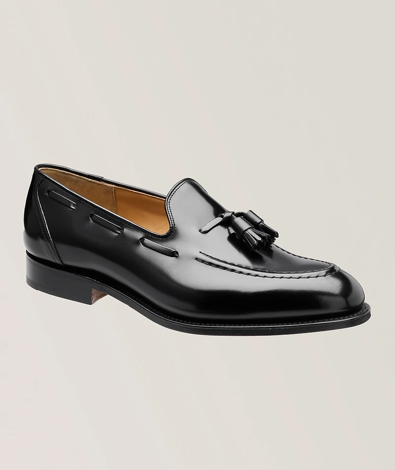 Kingsley Tassel Polished Leather Loafers