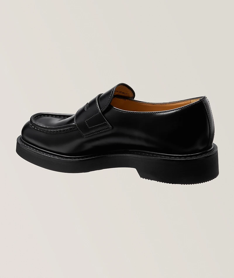 Lynton Polished Leather Penny Loafers