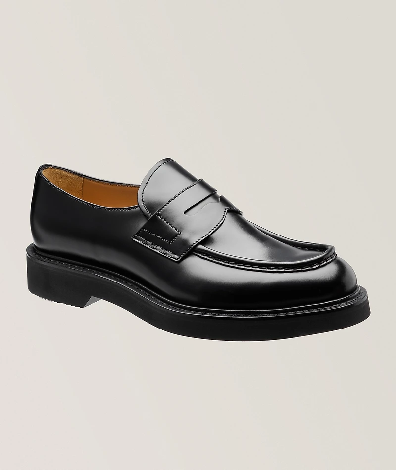 Lynton Polished Leather Penny Loafers