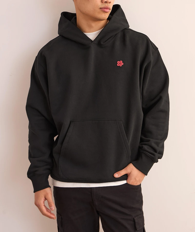 Large Boke Stretch-Cotton Hooded Sweater