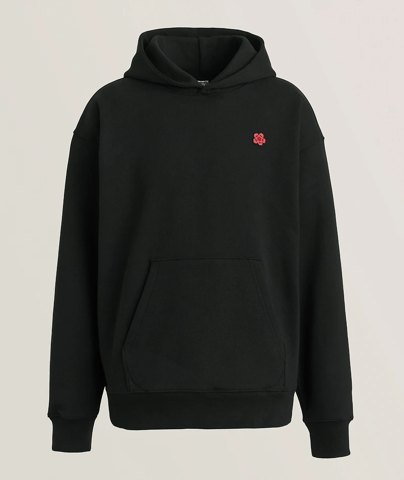 Large Boke Stretch-Cotton Hooded Sweater