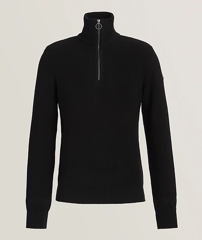 Wool-Blend Quarter-Zip Sweater