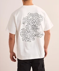 Cotton Embroidered Tiger T-Shirt