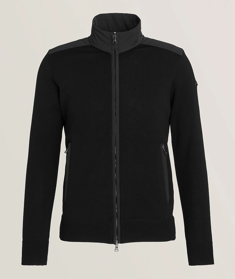 Virgin Wool Full-Zip Sweater