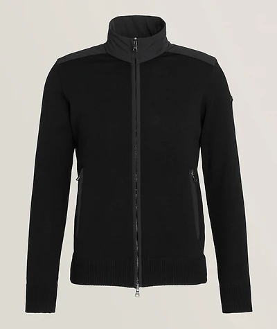 Virgin Wool Full-Zip Sweater