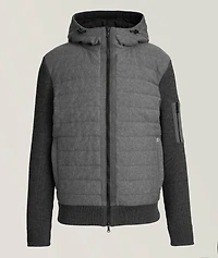 Hybrid Wool Quilted Hooded Sweater