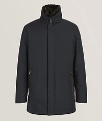 Padded Fur Trim Parka