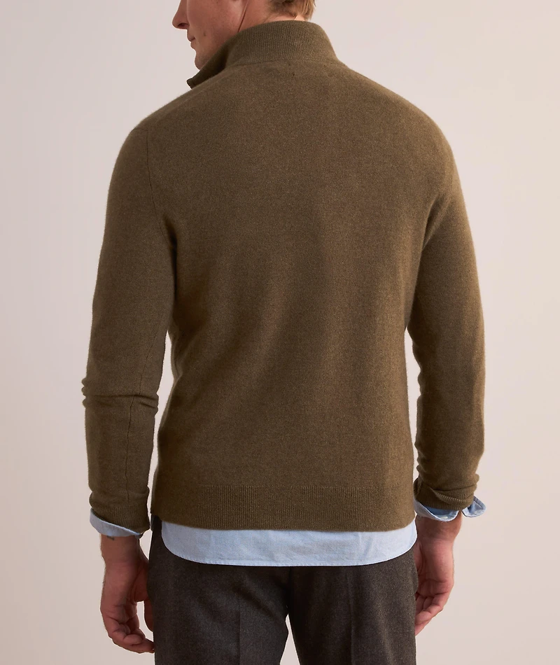 Wool Quarter-Zip Sweater