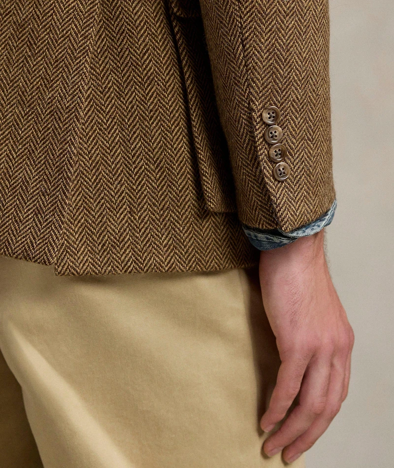 Herringbone Wool Sport Jacket