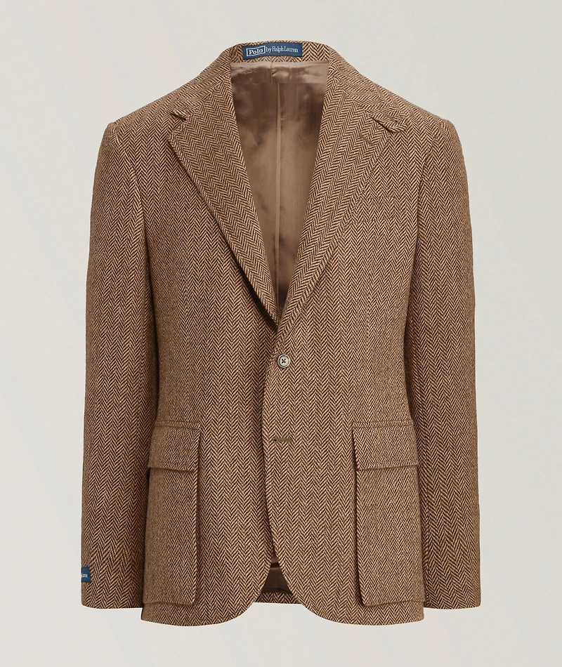 Herringbone Wool Sport Jacket
