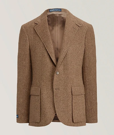 Herringbone Wool Sport Jacket
