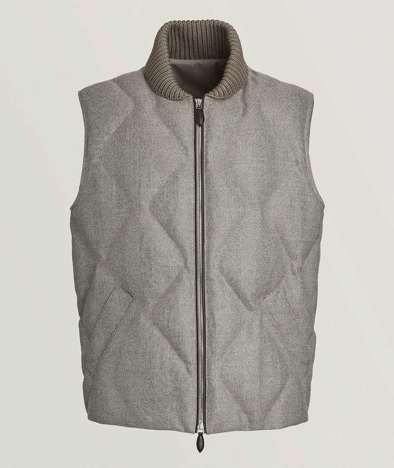 Herringbone Quilted Puffer Vest