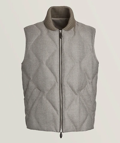 Herringbone Quilted Puffer Vest