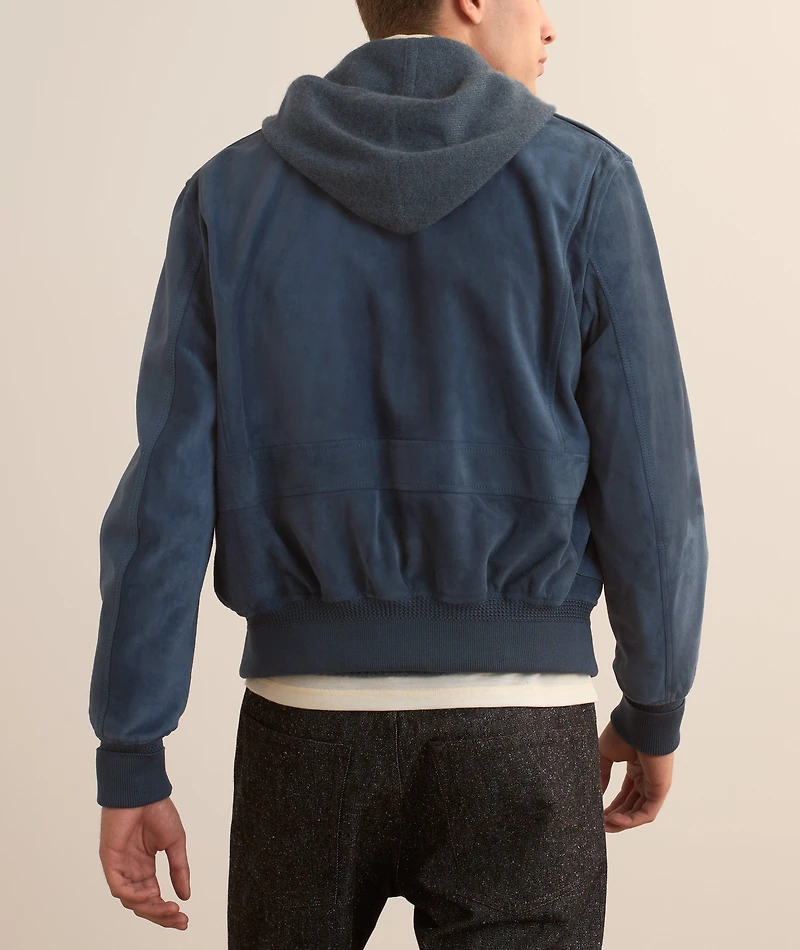 Lambskin-Suede Flight Jacket
