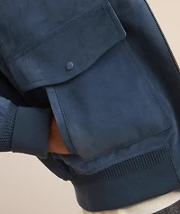 Lambskin-Suede Flight Jacket