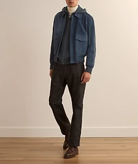 Lambskin-Suede Flight Jacket