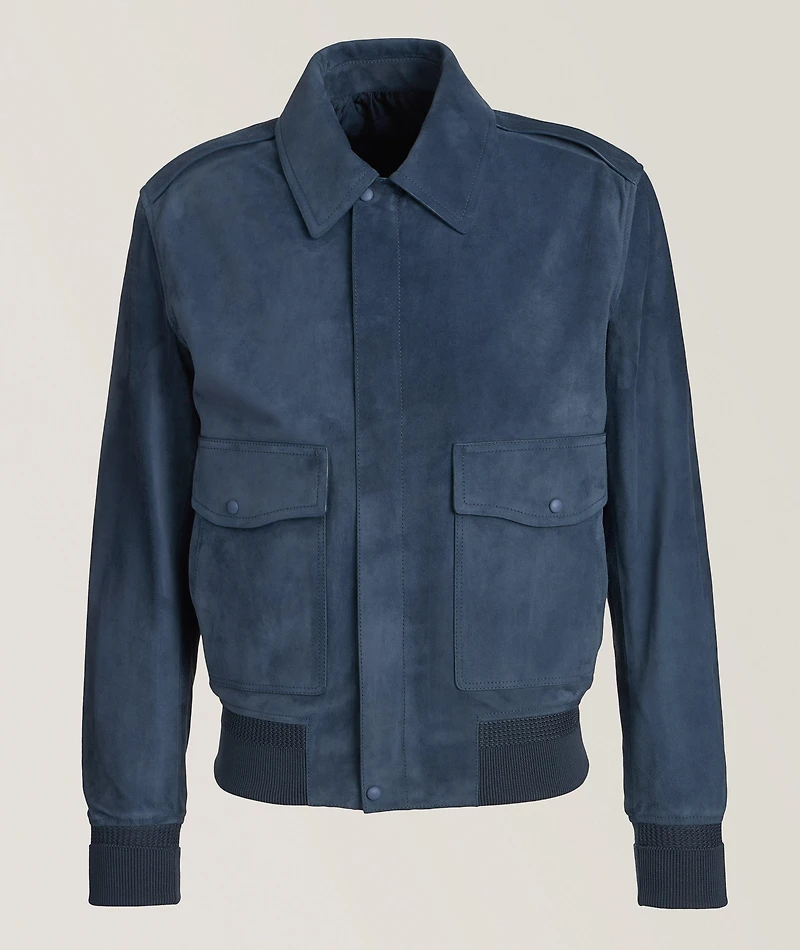 Lambskin-Suede Flight Jacket