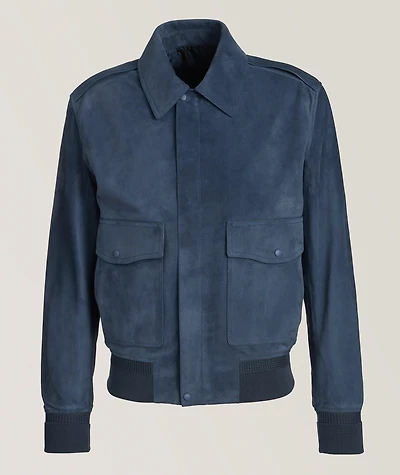 Lambskin-Suede Flight Jacket
