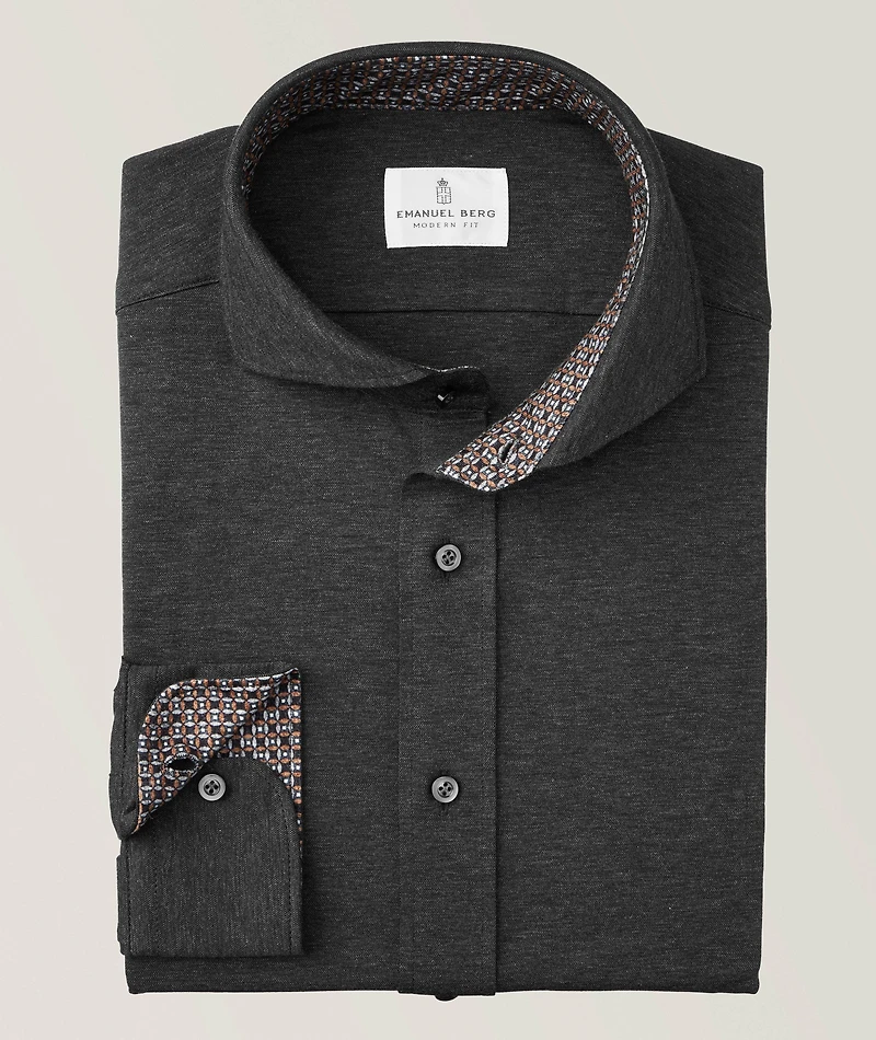 Marseille Modern Fit Jersey Dress Shirt