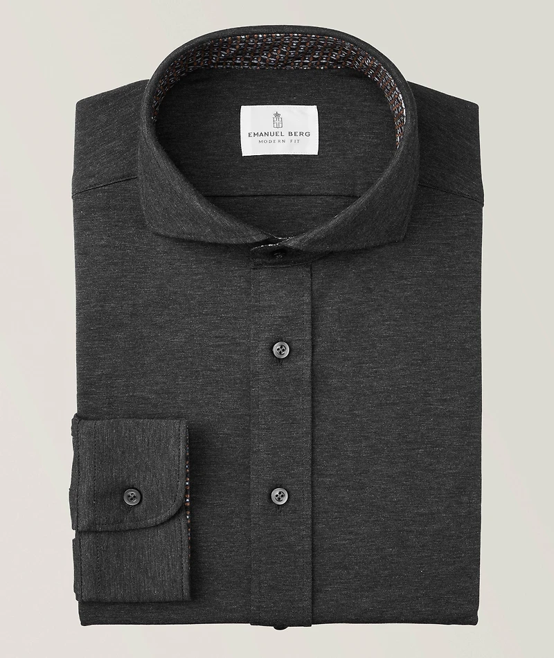 Marseille Modern Fit Jersey Dress Shirt
