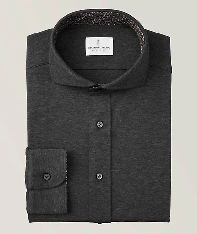Marseille Modern Fit Jersey Dress Shirt