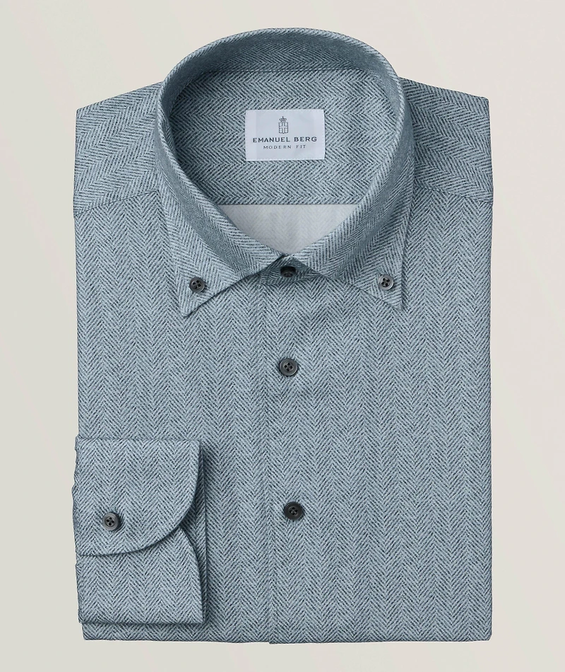 Bellagio Sartorial Herringbone Dress Shirt