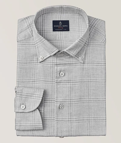 Bellagio Check Flannel Twill Dress Shirt