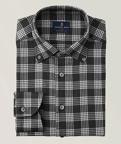 Bellagio Modern Fit Flannel Dress Shirt