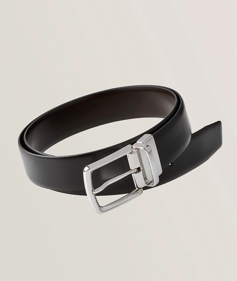 Reversible Smooth Calf Leather Belt