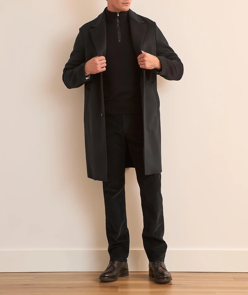 Cashmere Quarter-Zip Jersey Sweater