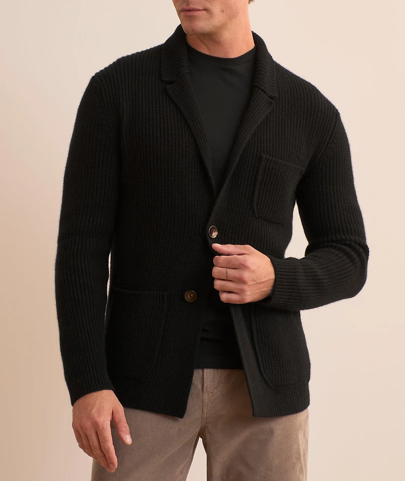Cashmere Pearl Stitch Cardigan