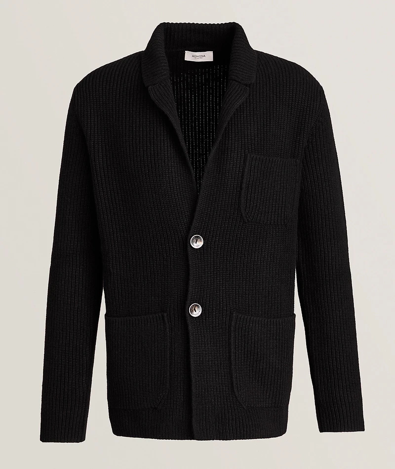 Cashmere Pearl Stitch Cardigan