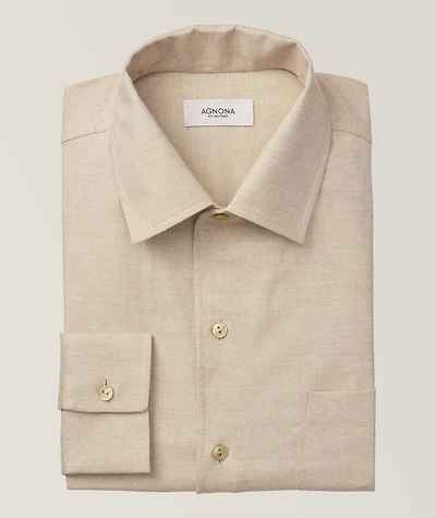 Cotton-Cashmere Twill Shirt