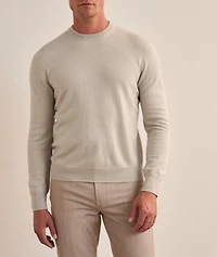Cashmere Jersey Crewneck Sweater