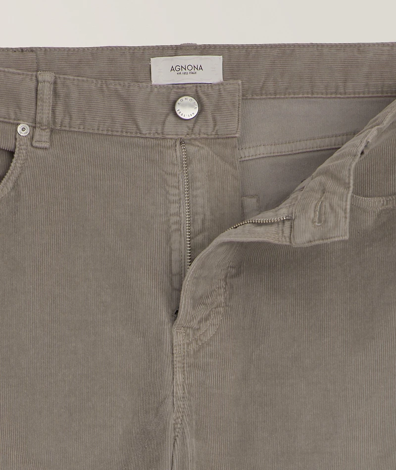 Corduroy Stretch-Cotton Pants