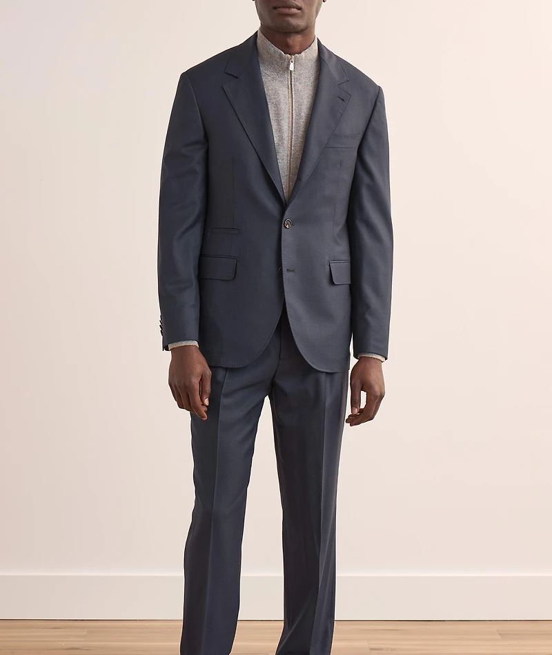Tonal Micro-Houndstooth Virgin Wool Suit