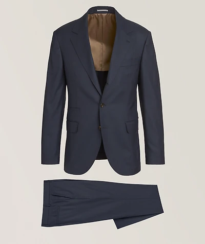 Tonal Micro-Houndstooth Virgin Wool Suit